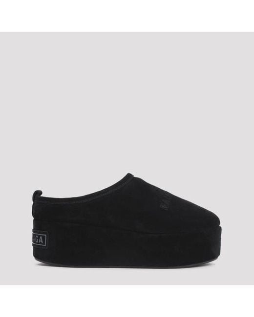 Balenciaga Black Alaska Pltf Mules