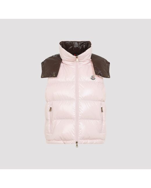 Moncler Pink Niverolle Vest Jacket Puffer Gilet
