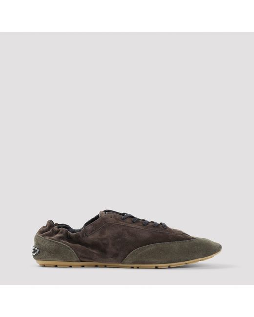 Saint Laurent Brown Lewis Sneakers for men
