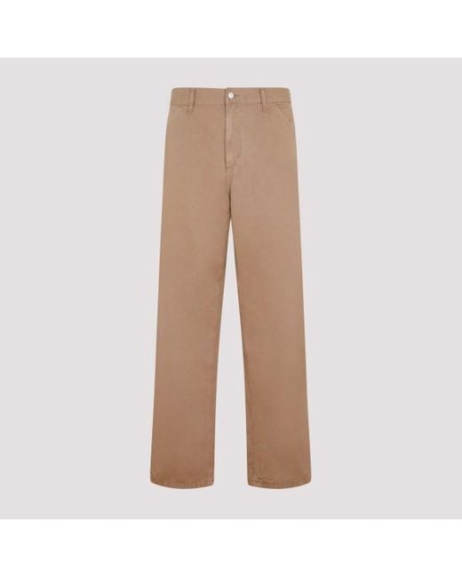 Carhartt Natural Brown Cotton Single Knee Pant for men