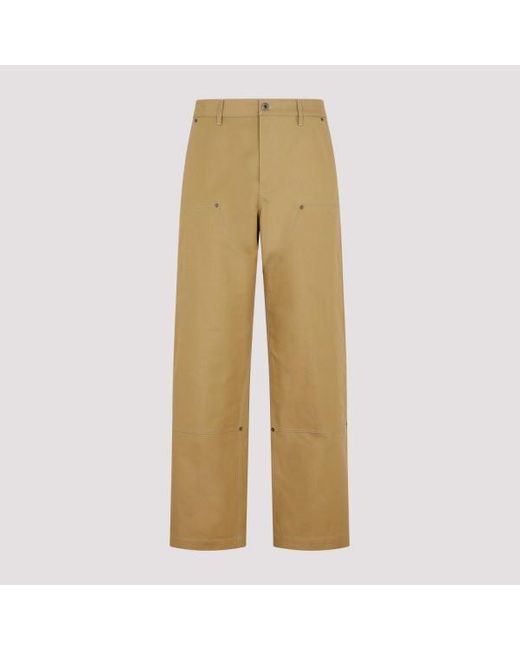 Loewe Natural Workwear Cotton Pants for men