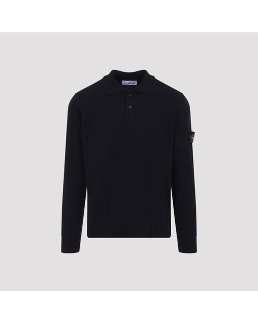 Stone Island Blue Polo Knitwear for men