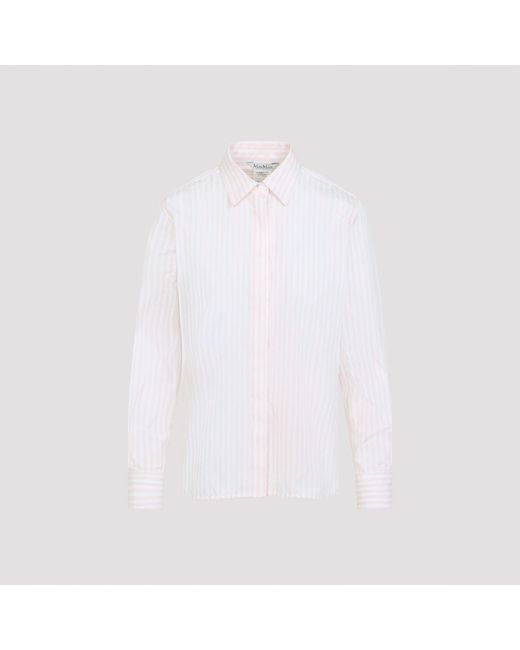 Max Mara White Accenni Striped Shirt