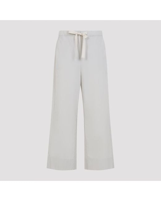 Max Mara White Argento Pants