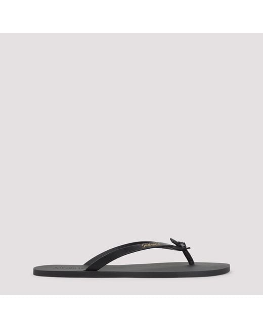 Saint Laurent Black Pool Flip-Flops for men