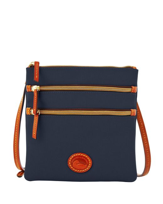 Dooney & Bourke Synthetic Nylon North South Triple Zip in Navy (Blue ...