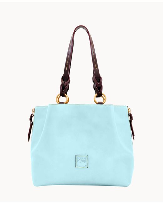 Dooney & Bourke Florentine Large Zip Barlow in Blue Lyst