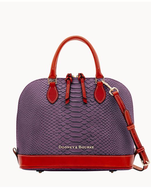 Dooney & Bourke Caldwell Zip Zip Satchel in Red Lyst