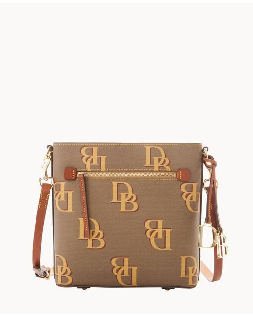 Dooney & Bourke Monogram Zip Crossbody in Brown Lyst