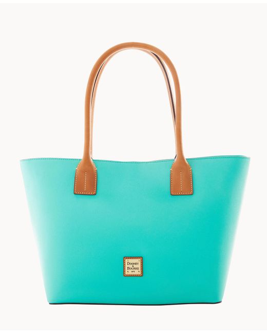 Dooney & Bourke Saffiano Small Russel in Mint (Blue) - Save 28% | Lyst