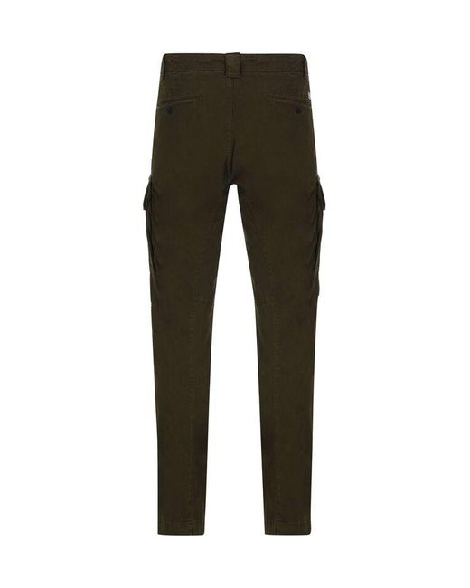 Cotton Stretch Sateen Cargo Pants 