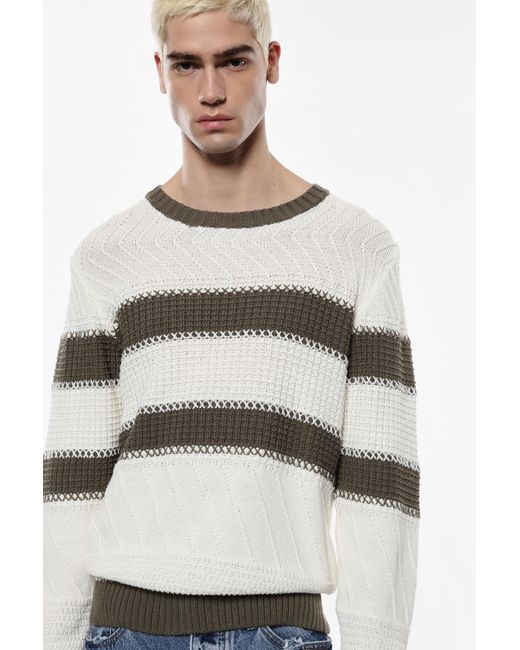 Pull à col rond rayé Imperial pour homme en coloris Natural