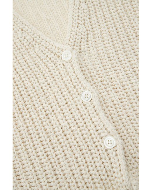 Gilet à boutonnage simple en tricot Imperial en coloris White