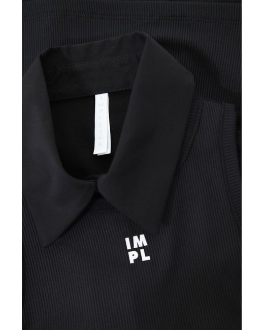 Camicia Con Top A Coste E Logo di Imperial in Black