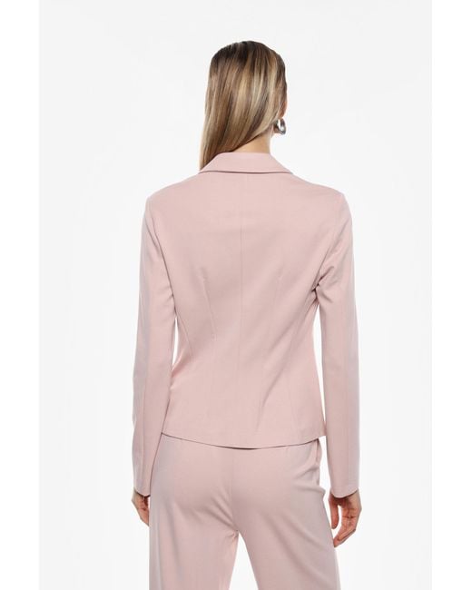 Blazer Con Cierre Cruzado Imperial de color Pink