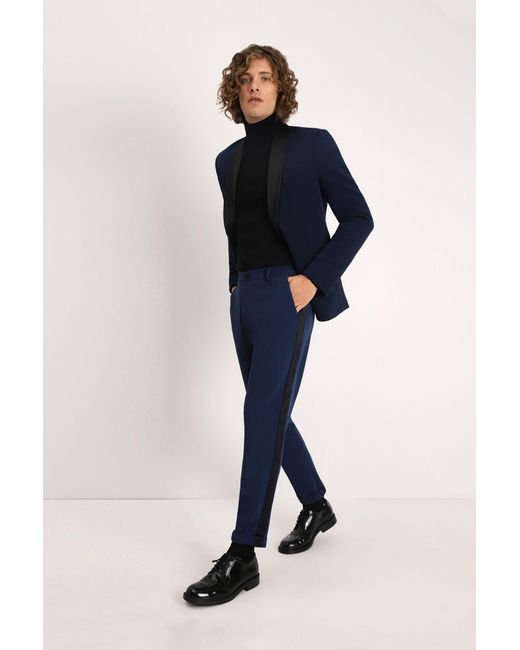 Pantalon droit avec détails latéraux en contraste Imperial pour homme en  coloris Bleu | Lyst