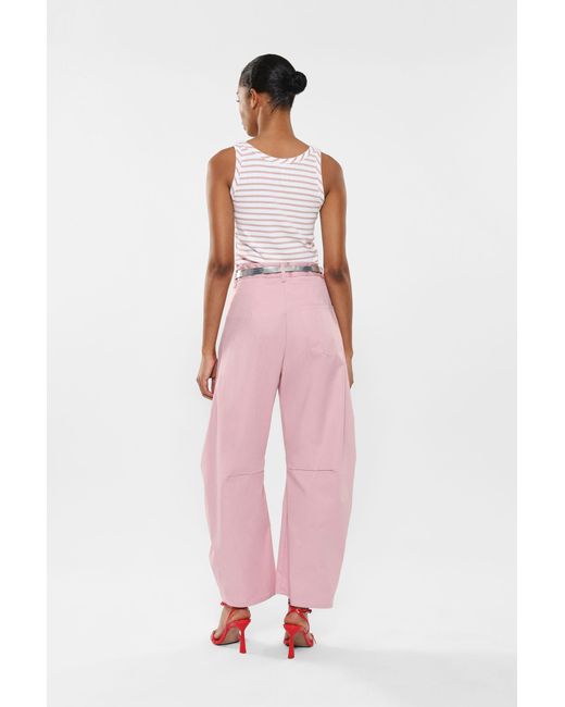 Pantalon ballon avec poches verticales et coutures fantaisie Imperial en coloris Pink