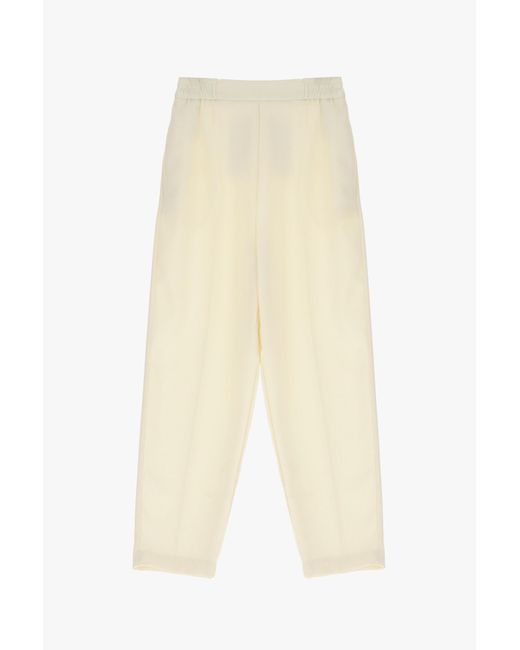 Pantalon droit à poches verticales Imperial en coloris Natural