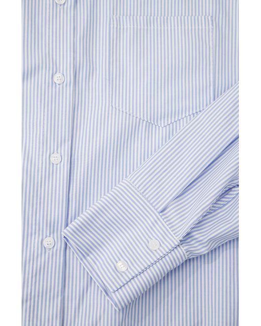 Chemise oversize rayée à col classique Imperial en coloris Blue