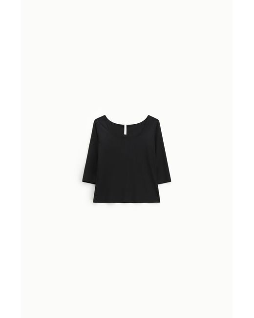 Pullover Con Maniche 3/4 E Scollo Quadrato di Imperial in Black
