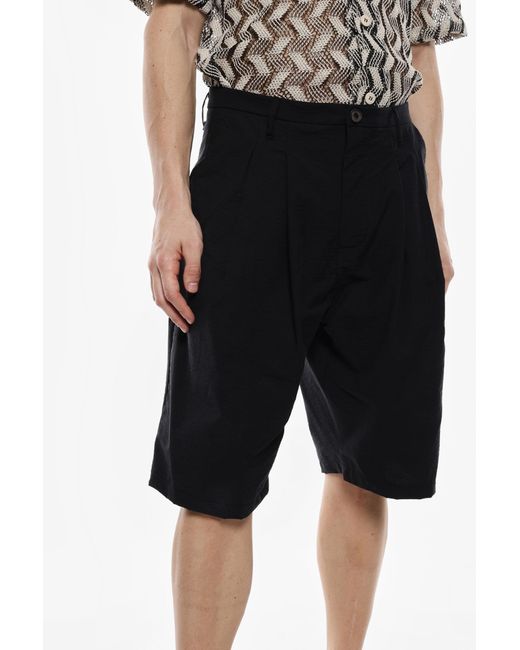 Bermuda Con Pinces E Tasche di Imperial in Black da Uomo