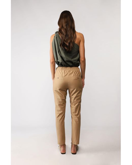 Pantaloni baggy monocolour con vita elasticizzata e tasche verticali di  Imperial in Neutro | Lyst