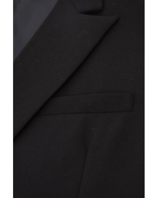 Veste à double boutonnage unie avec un seul bouton Imperial pour homme en coloris Black