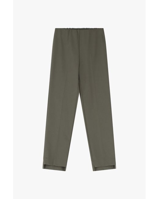 Pantalones Slim-Fit Color Liso Imperial de color White