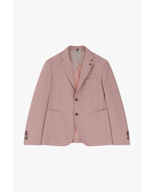 Blazer Con Botonadura Simple Imperial de hombre de color Pink