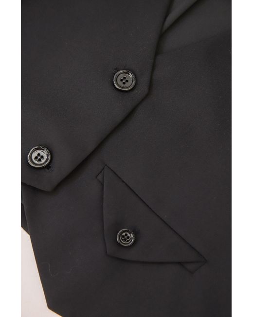 Gilet avec boutonnage simple et poche à rabat boutonné Imperial en coloris Black