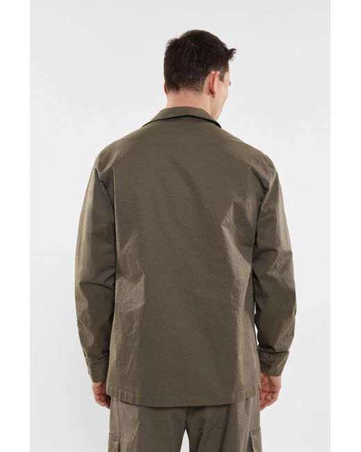 Chemise oversize à poches plaquées Imperial pour homme en coloris Brown