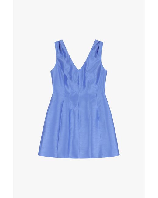 Vestido Corto Sin Mangas Imperial de color Blue