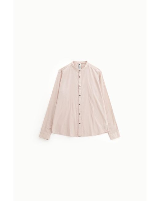 Camicia Collo Coreano Maniche Lunghe di Imperial in Pink da Uomo