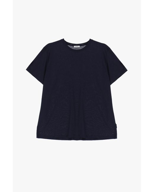 T-Shirt Monocolour Con Scollo Tondo di Imperial in Blue da Uomo
