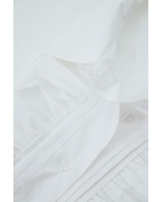 Camicia Trasparente Con Ruches di Imperial in White