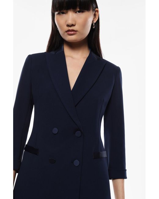 Chaqueta Con Cierre Cruzado Imperial de color Blue