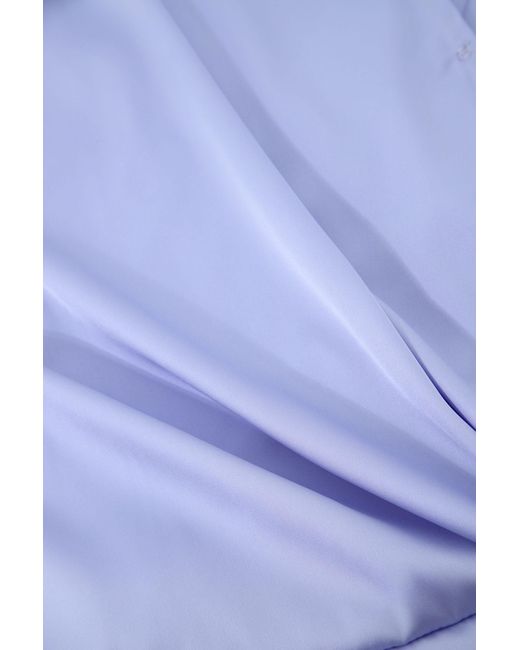 Camicia Fluida Con Scollo A Incrocio di Imperial in Purple