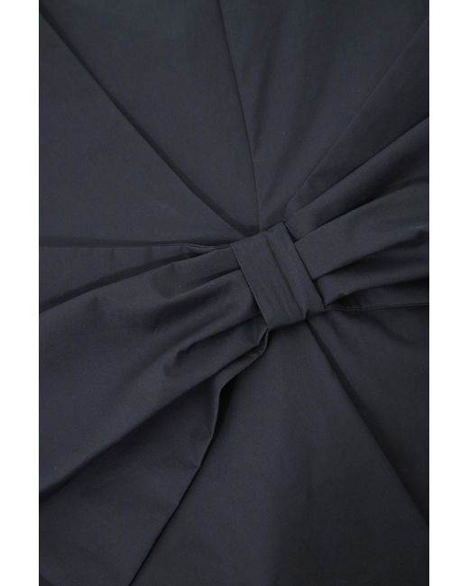 Mini-robe pur coton à nœud fantaisie Imperial en coloris Black