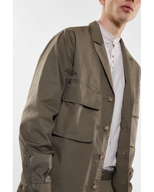 Camicia Oversize Con Tasche Applicate di Imperial in Green da Uomo