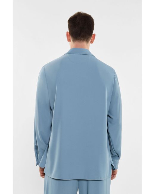 Camicia Con Tasche Applicate, Pattina E Bottone di Imperial in Blue da Uomo