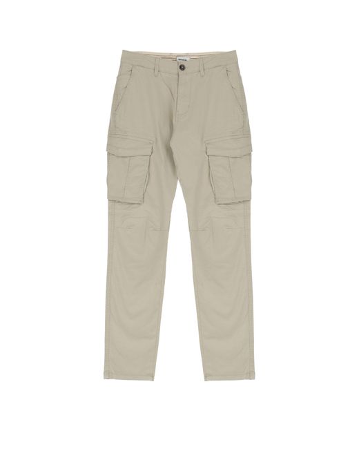 Pantaloni Cargo Monocolour Con Tasche Verticali di Imperial in Natural da Uomo