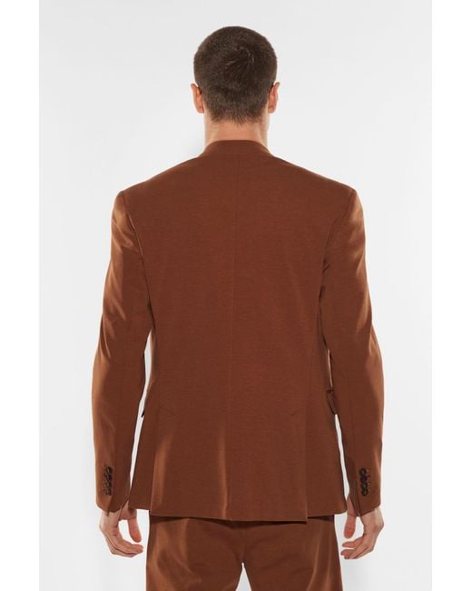 Veste unie à boutonnage simple et poches passepoilées Imperial pour homme en coloris Brown