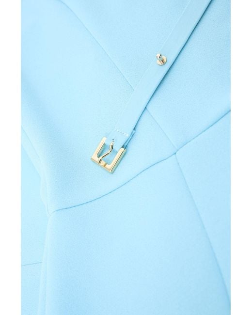 Mini Abito Monocolour Con Cintura Sottile di Imperial in Blue