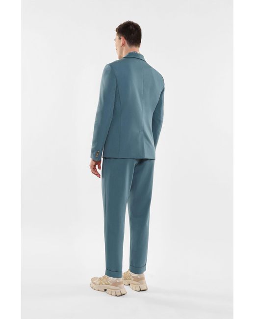 Pantaloni Slim-Fit Con Tasche Verticali E Pinces di Imperial in Blue da Uomo