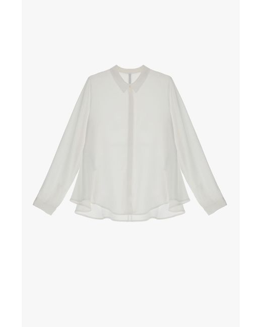 Camicia Svasata Con Colletto Classico di Imperial in White
