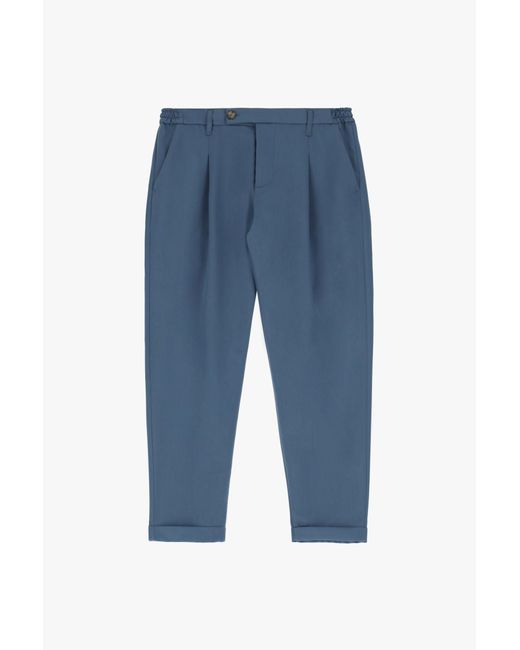 Pantaloni Slim-Fit Con Tasche Verticali E Pinces di Imperial in Blue da Uomo