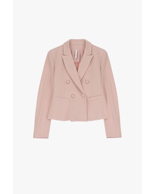 Blazer Con Cierre Cruzado Imperial de color Pink