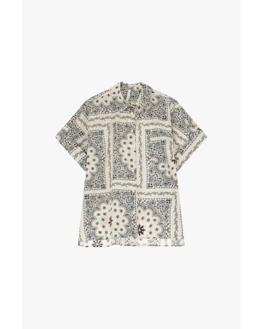 Camisa Con Estampado Y Cuello Clásico Imperial de color Multicolor