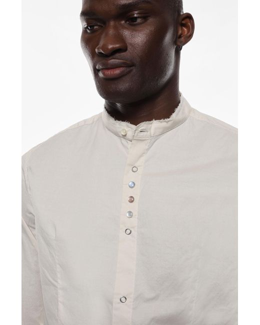 Camisa Con Cuello Coreano Y Botones Imperial de hombre de color Natural