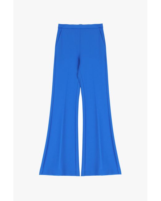 Pantaloni Flare Con Tasche Verticali E Piega Stirata di Imperial in Blue